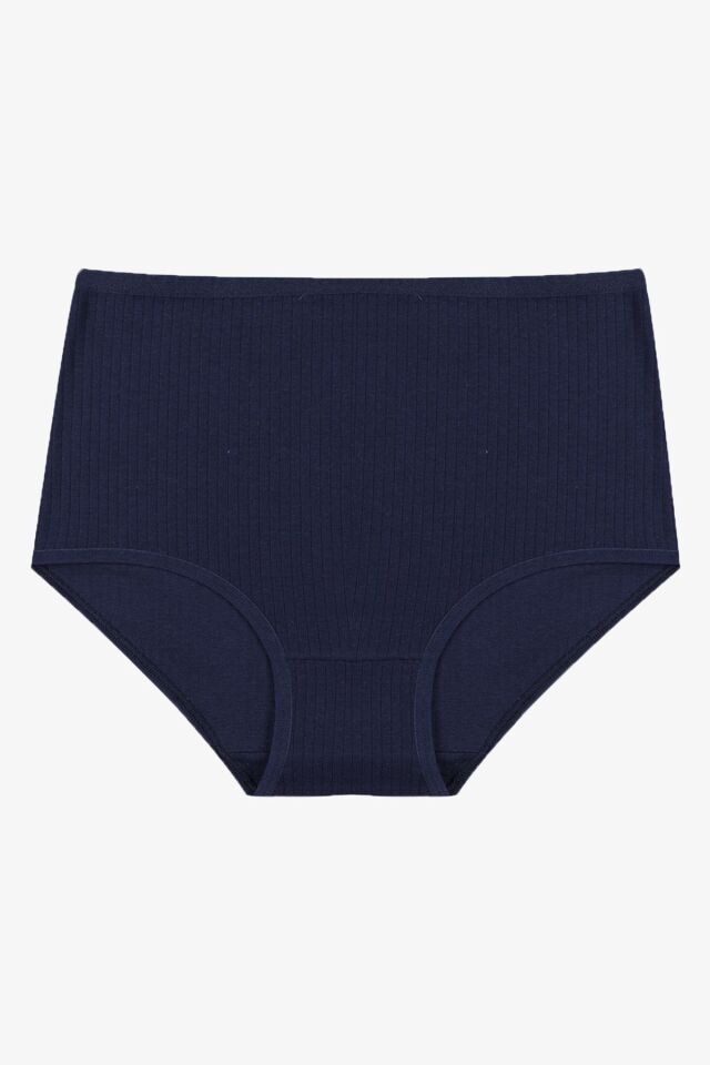 Kadın 5'li Fitilli Ekstra Yüksek Bel Külot Lacivert - 2XL