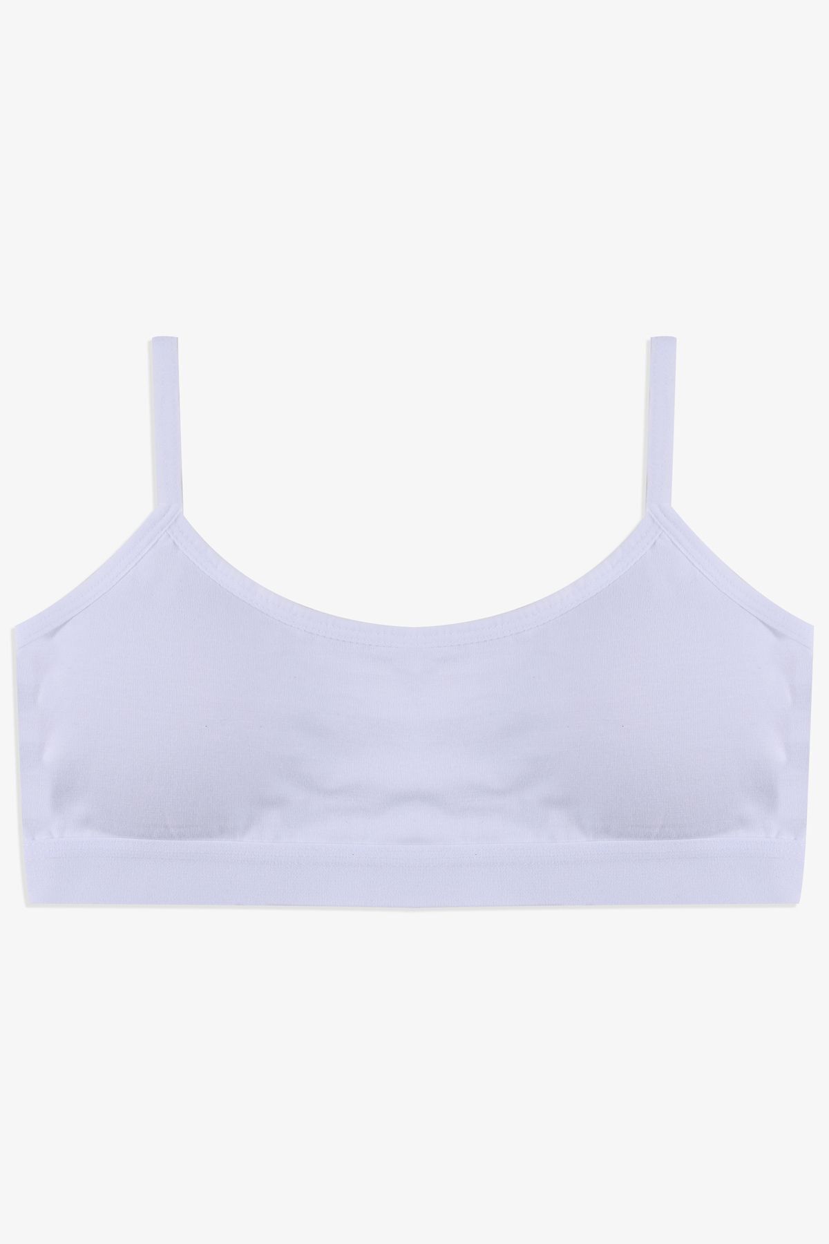 Kadın Ince Askılı Kaplı Pamuklu Sporcu Büstiyer