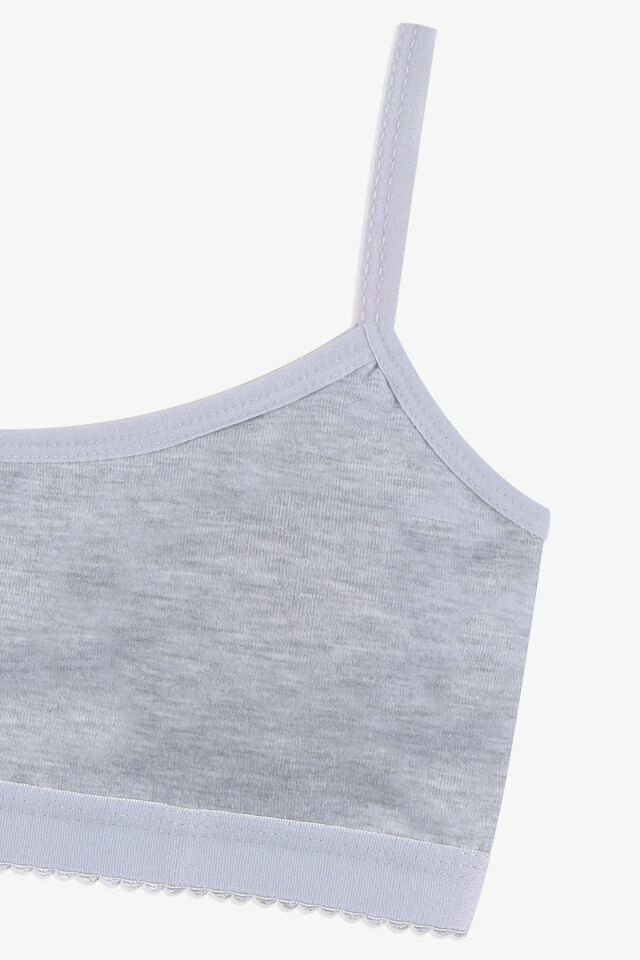 Kadın Ince Askılı Kaplı Pamuklu Sporcu Büstiyer