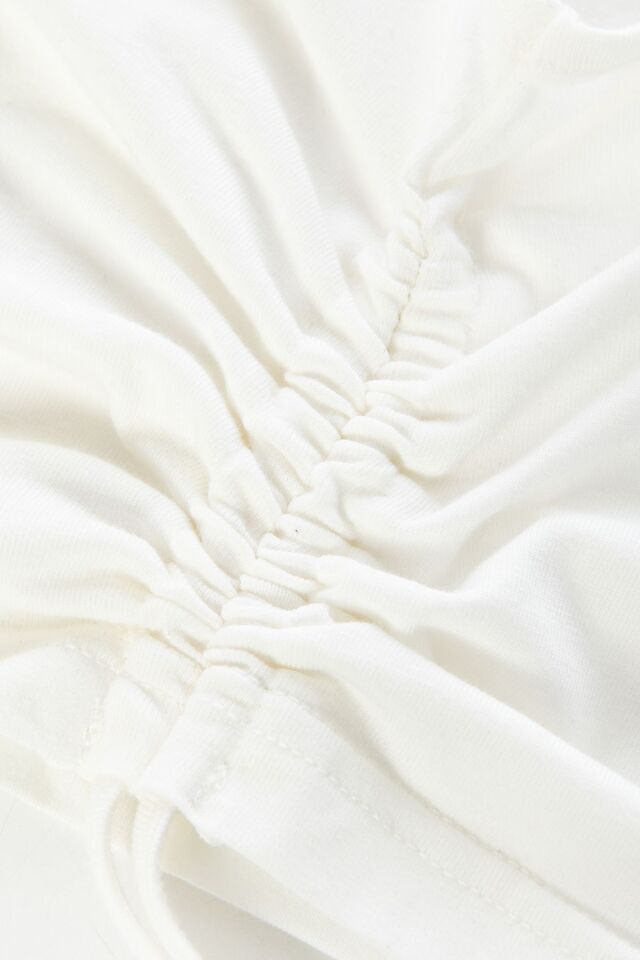 Kadın Yan Bağcık Detaylı Pamuklu Crop Şort Pijama Takımı Çok Renkli - XL
