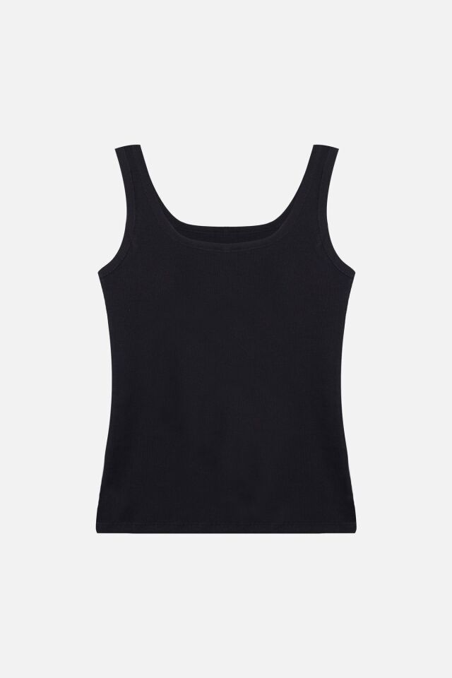 Kadın 2'li Kalın Askılı Kaşkorse Atlet Siyah - L/XL - Siyah - L/XL