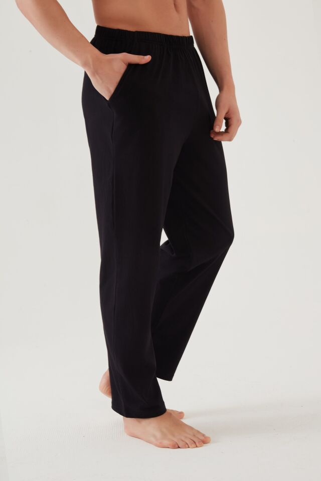 Erkek Pamuklu 2'li Tek Alt Pijama