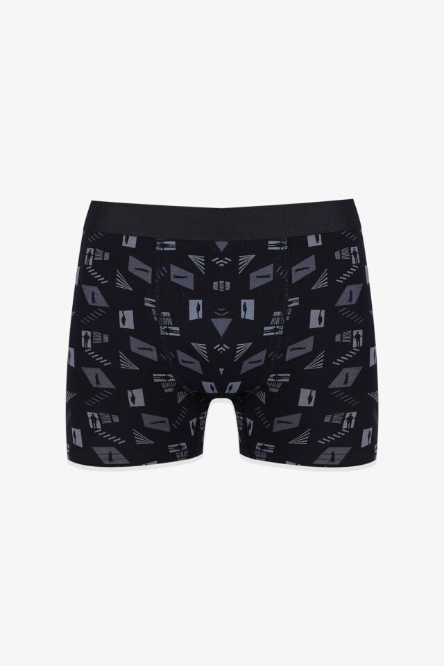Erkek 2'li Pamuklu Likralı Boxer KO9178-5 - L