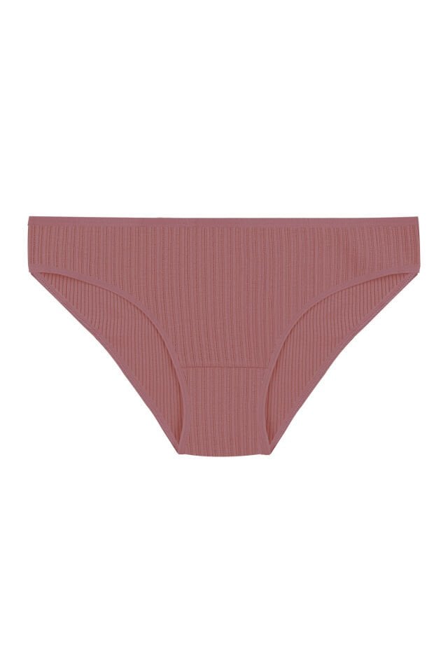 Kadın 5'li Desenli Pamuklu Likralı Külot Ten - L/XL