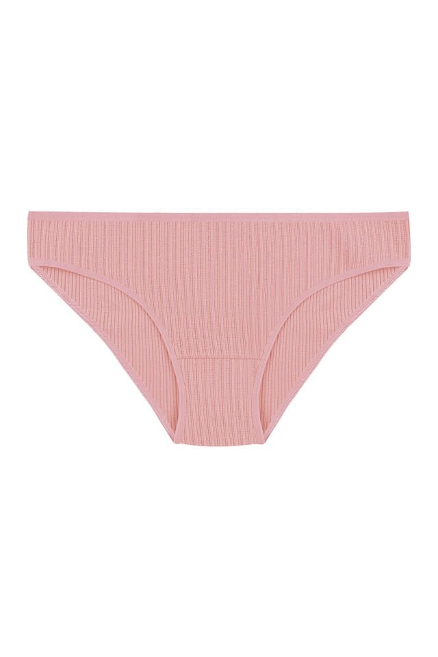 Kadın 5'li Desenli Pamuklu Likralı Külot Ten - L/XL