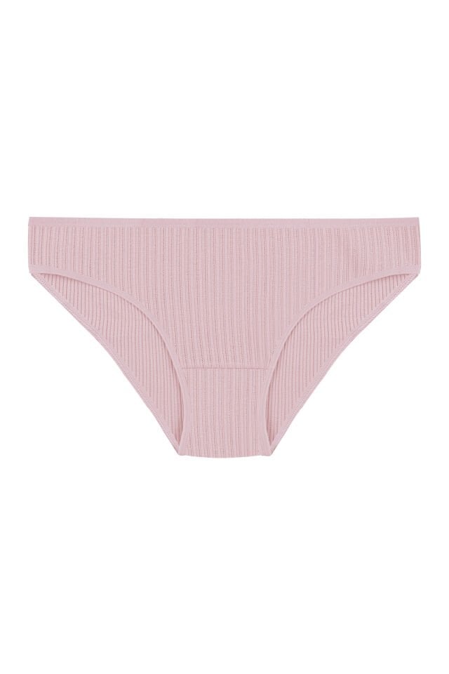 Kadın 5'li Desenli Pamuklu Likralı Külot Ten - L/XL