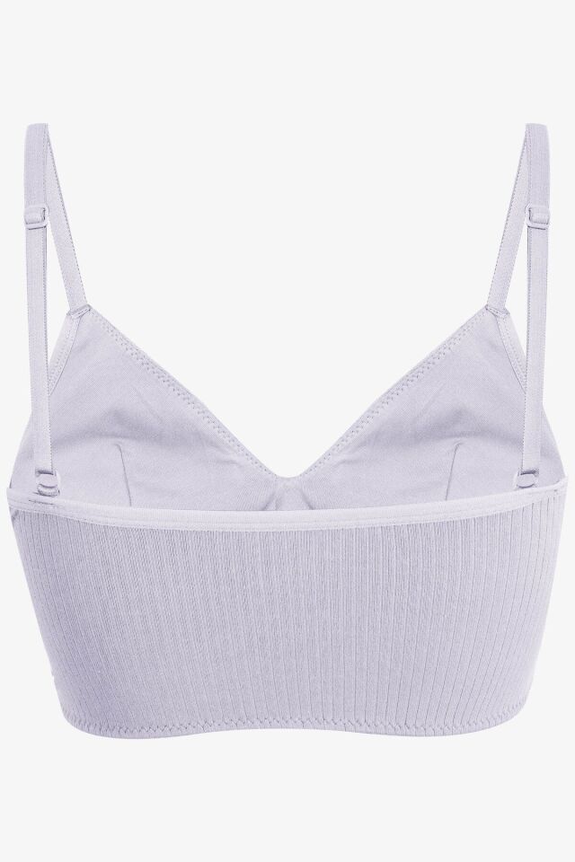 Kadın Fitilli Düğme Detaylı Büstiyer 80573 Ekru - 85B - 80573 Ekru - 85B