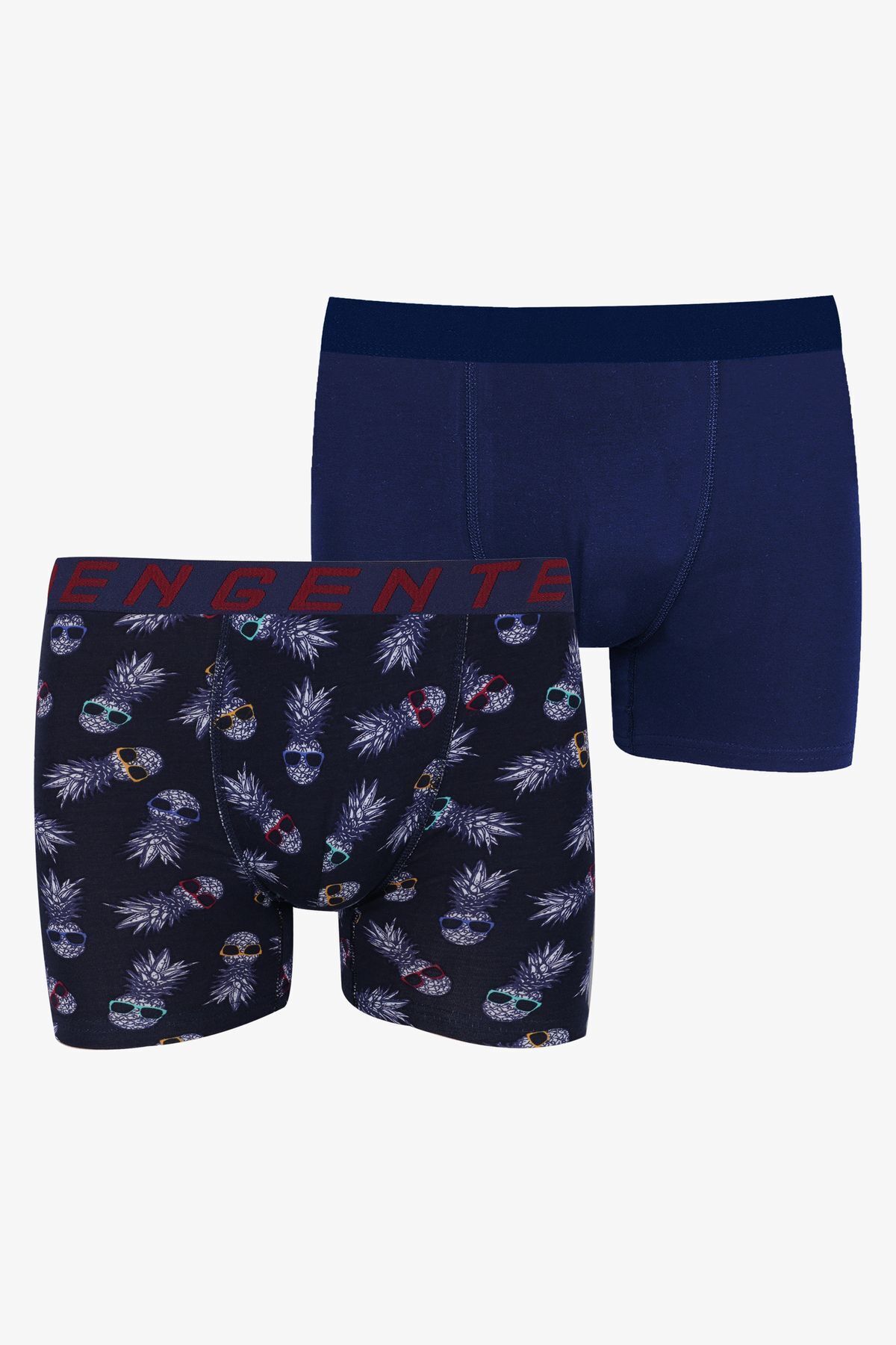 Erkek 2'li Pamuklu Likralı Boxer KO9178-10 - XL