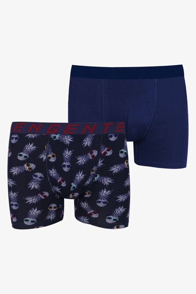 Erkek 2'li Pamuklu Likralı Boxer KO9178-10 - XL