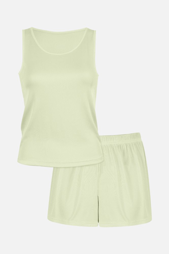 Kadın Kaşkorse Kalın Askılı Şortlu Takım