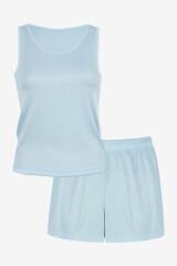 Kadın Kaşkorse Kalın Askılı Şortlu Takım