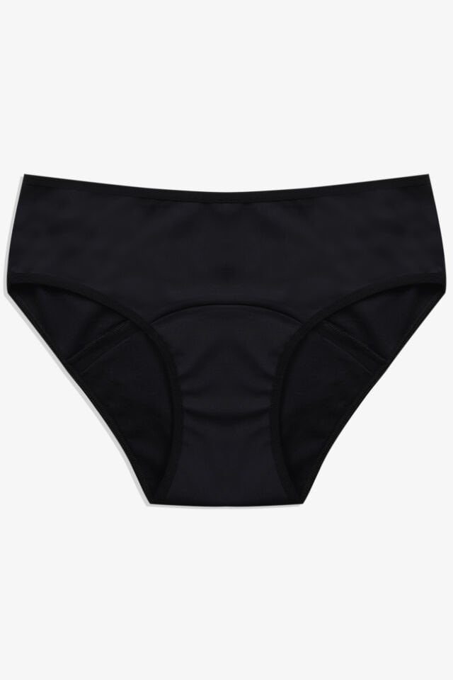 Siyah Yıkanabilir Regl Period Destek Külodu 2XL - Siyah