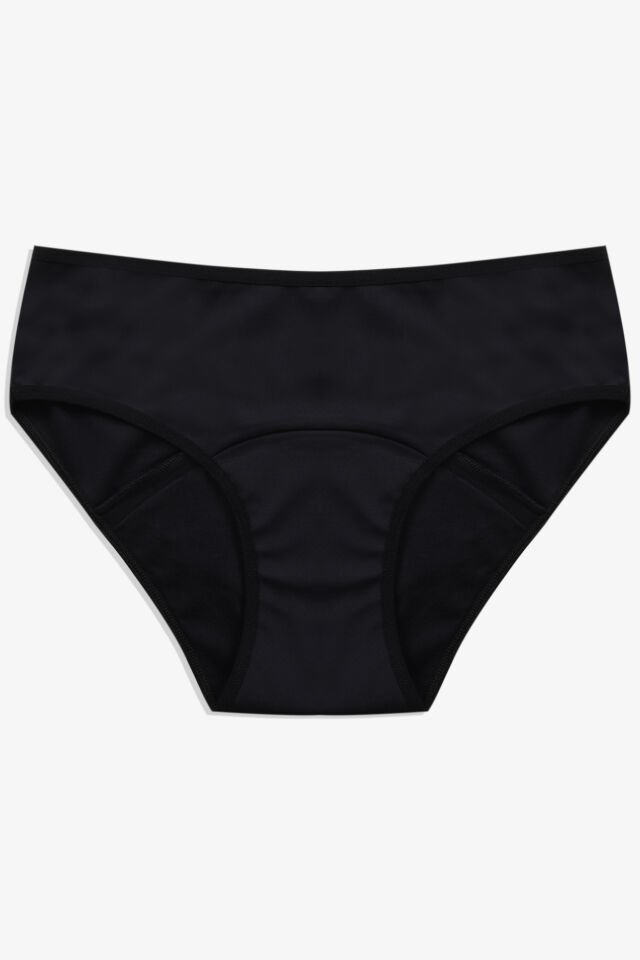 Siyah Yıkanabilir Regl Period Destek Külodu 2XL - Siyah