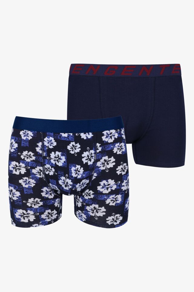 Erkek 2'li Pamuklu Likralı Boxer KO9178-1 - XL