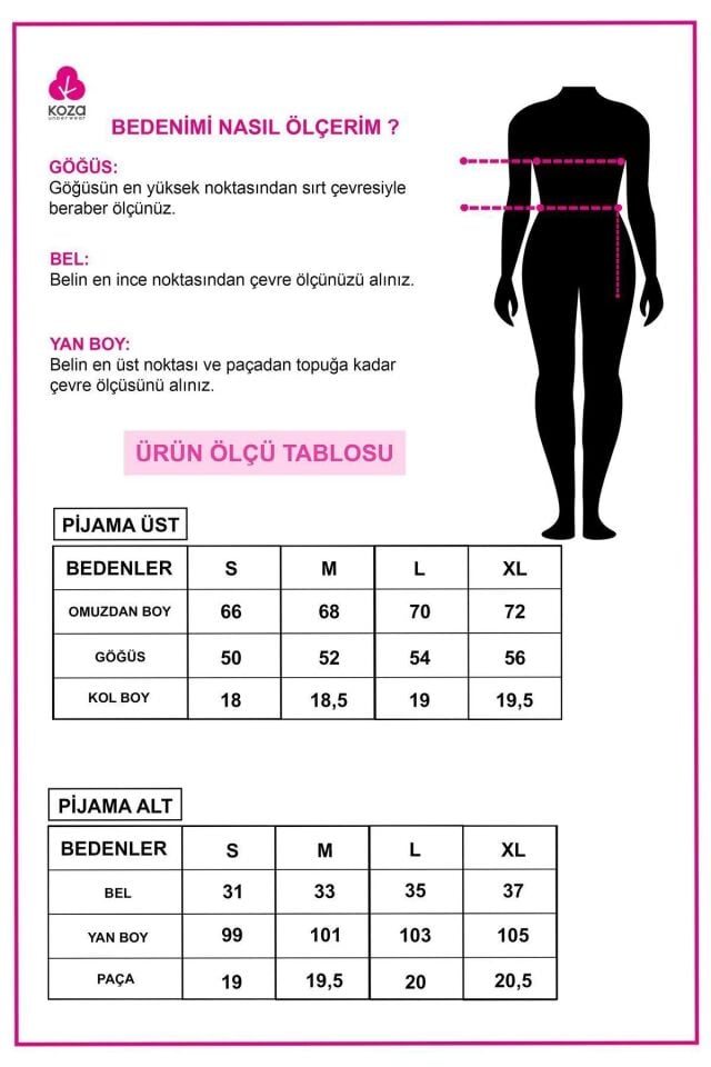Kadın Pamuklu Pembe Çizgili Ara Biyeli Kısa Kollu Pijama Takımı KO7308TS-1 Mavi Çizgili - M - KO7308TS-1 Mavi Çizgili - M