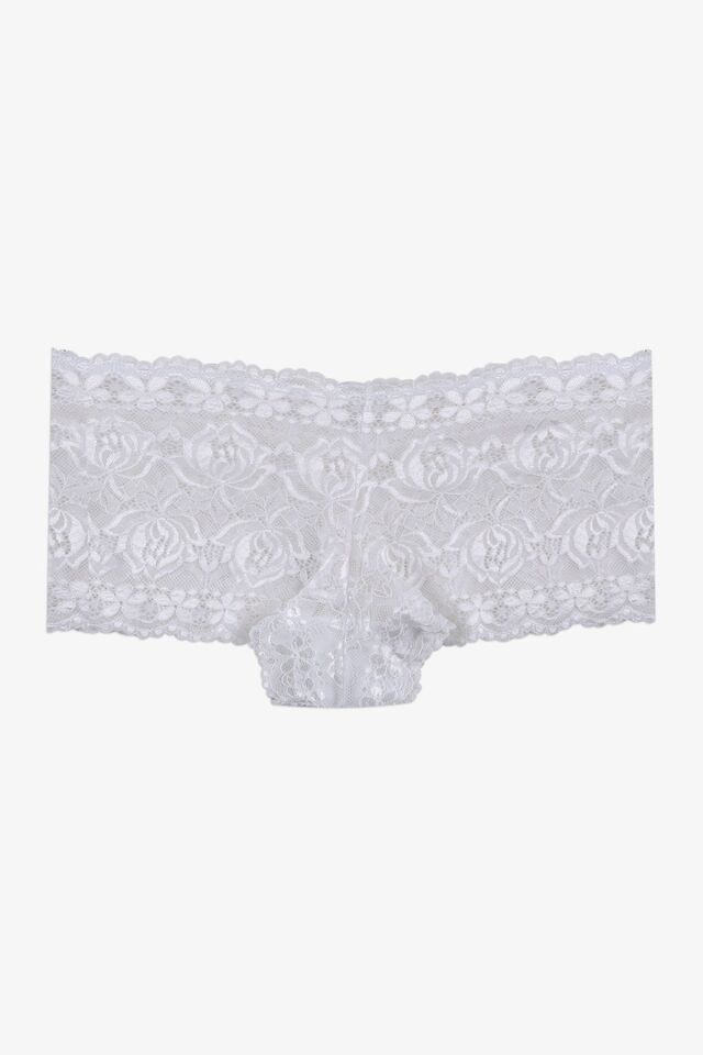 Sevgililer Günü Temalı Kadın 3'lü Dantelli Şort Boxer Külot 50335 siyah-ekru-kırmızı - L/XL - 50335 siyah-ekru-kırmızı - L/XL