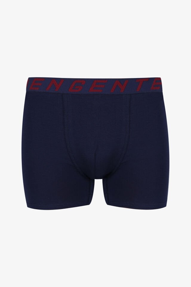 Erkek 2'li Pamuklu Likralı Boxer Lacivert - M