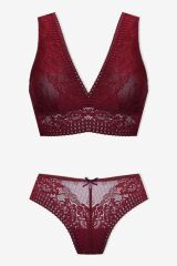 Kadın Kalın Askılı Dantelli Büstiyer Takım