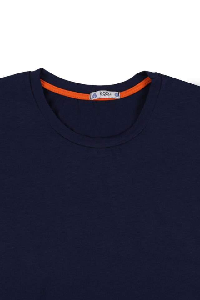 Erkek Pamuklu Ekose Desenli Kısa Kollu Cepli Şortlu Pijama Takımı Lacivert - Ekru - XL