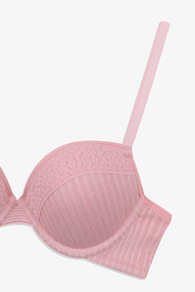 Kadın Ajur Kaşkorse Sütyen Pastel - 75B