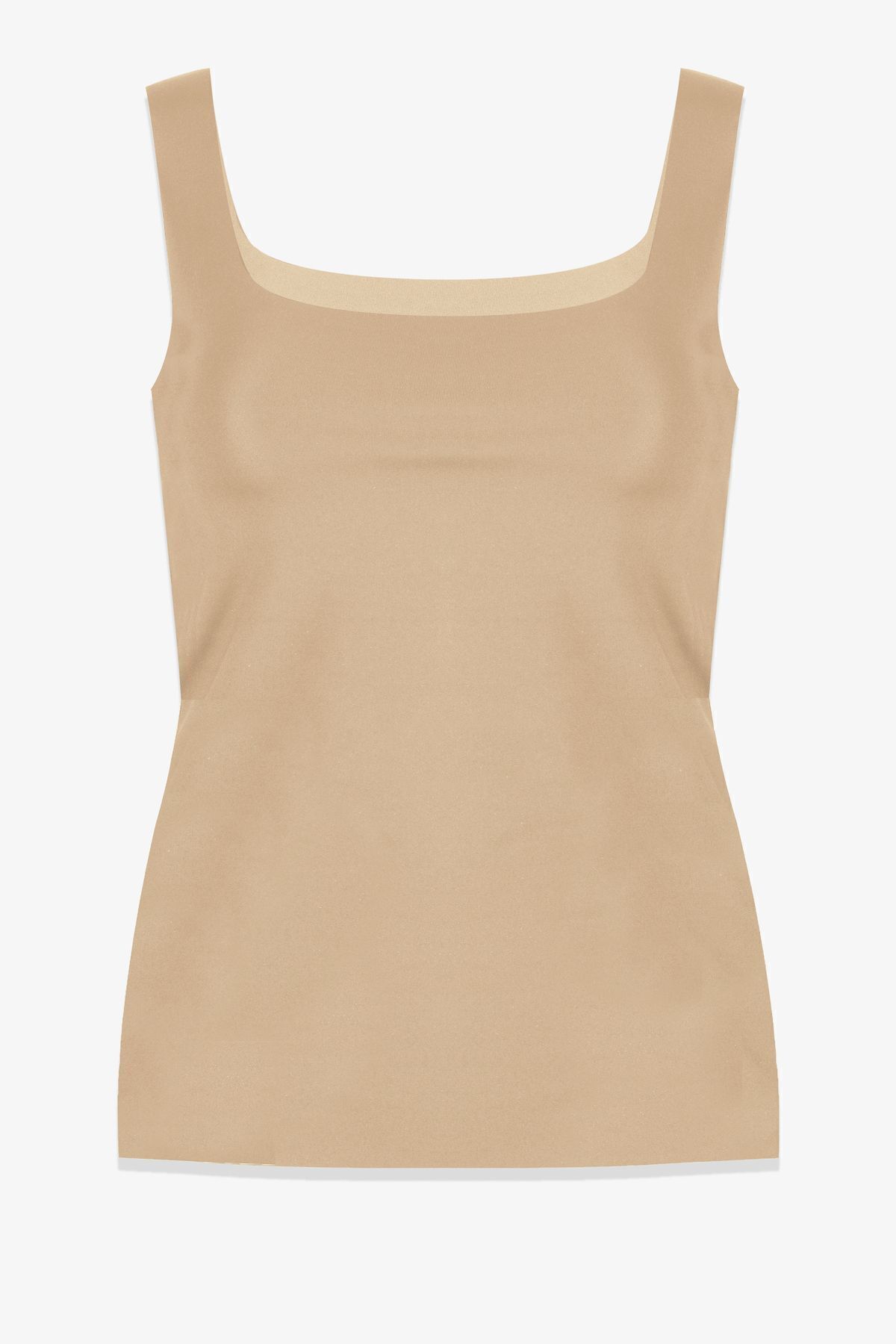 Kadın Kalın Askılı Lazer Kesim Atlet Ten - L/XL - Ten - L/XL