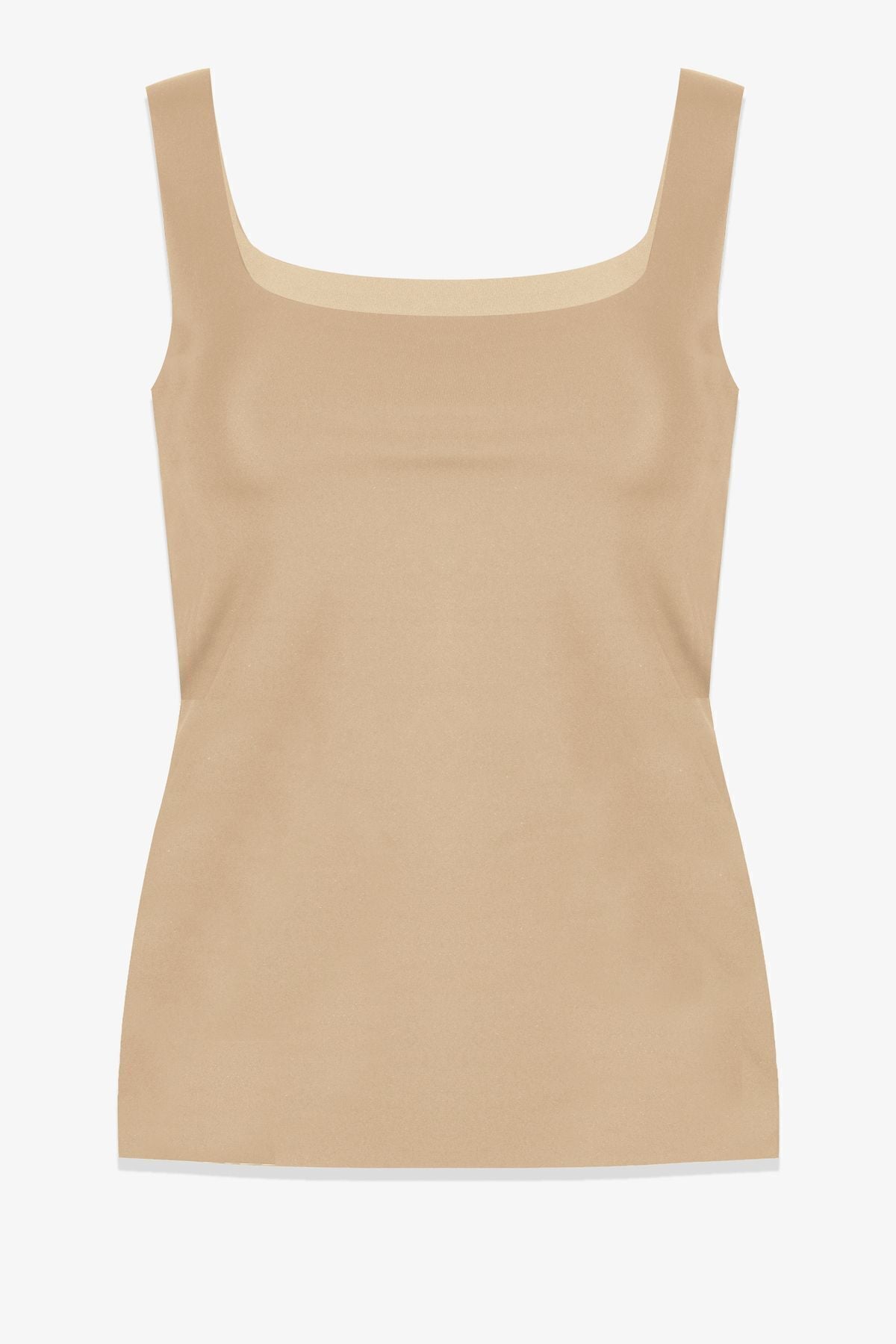 Kadın Kalın Askılı Lazer Kesim Atlet Ten - S/M - Ten - S/M