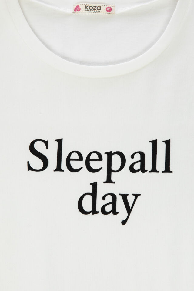 Kadın Pamuklu Kısa Kollu Siyah Çizgili Şortlu Pijama Takımı Siyah - Beyaz - S