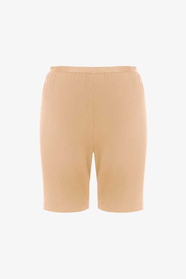 Kadın Viskon Yumuşak Tuşe İkili İçlik Tayt Ten - S/M