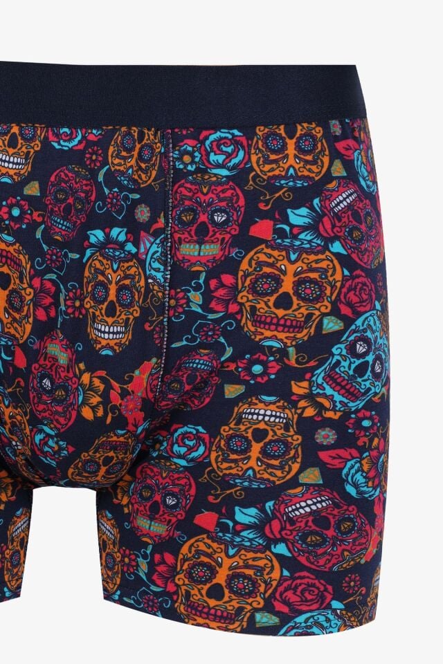 Erkek Tekli Desenli Pamuklu Boxer KO9003BX-46 - M