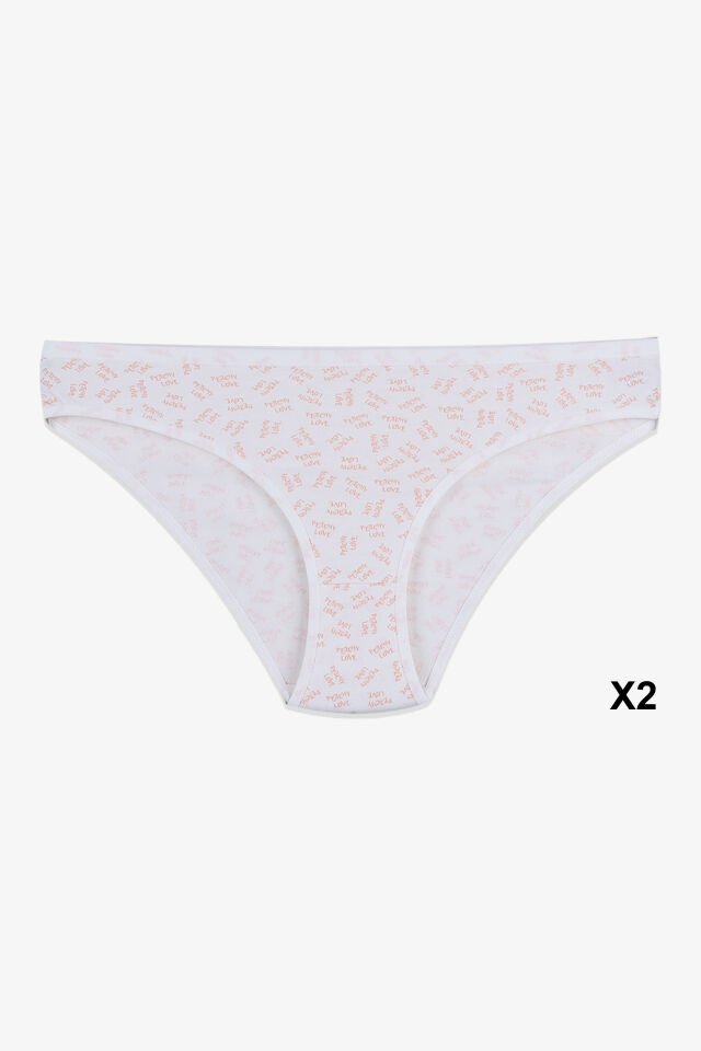 Kadın 12'li Pamuklu Desenli Külot