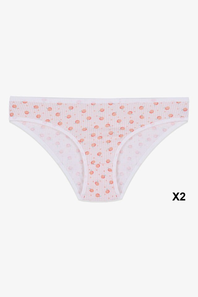 Kadın 12'li Pamuklu Desenli Külot