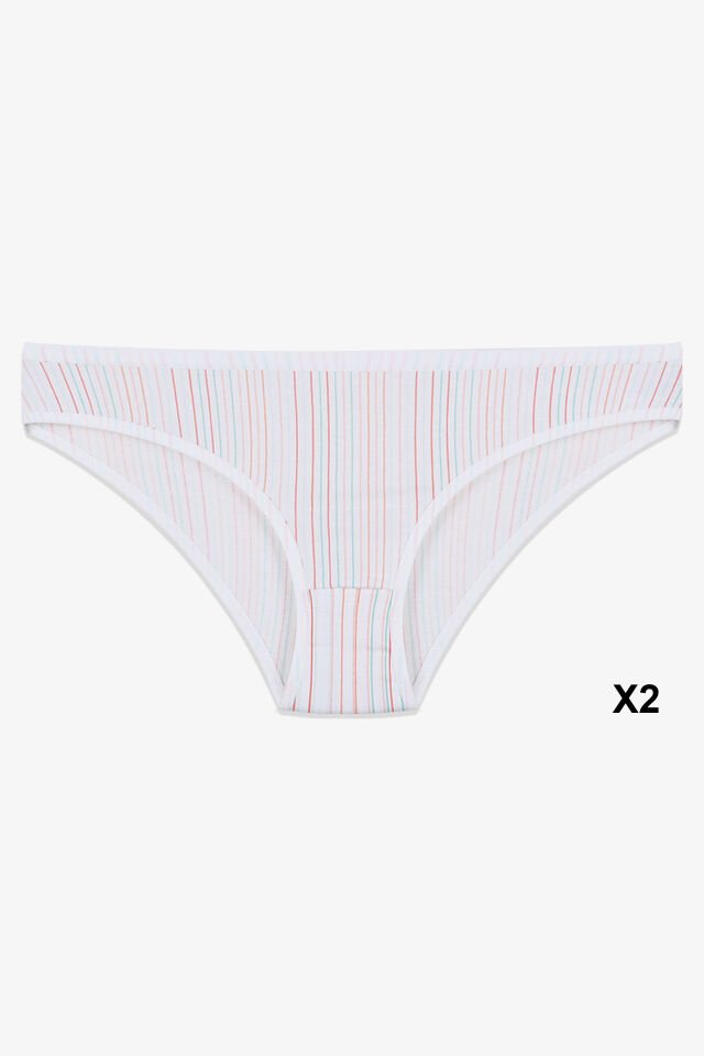 Kadın 12'li Pamuklu Desenli Külot