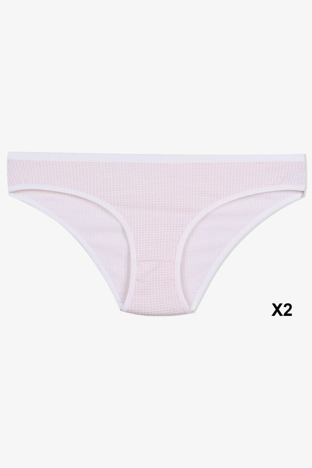 Kadın 12'li Pamuklu Desenli Külot L - Çok Renkli