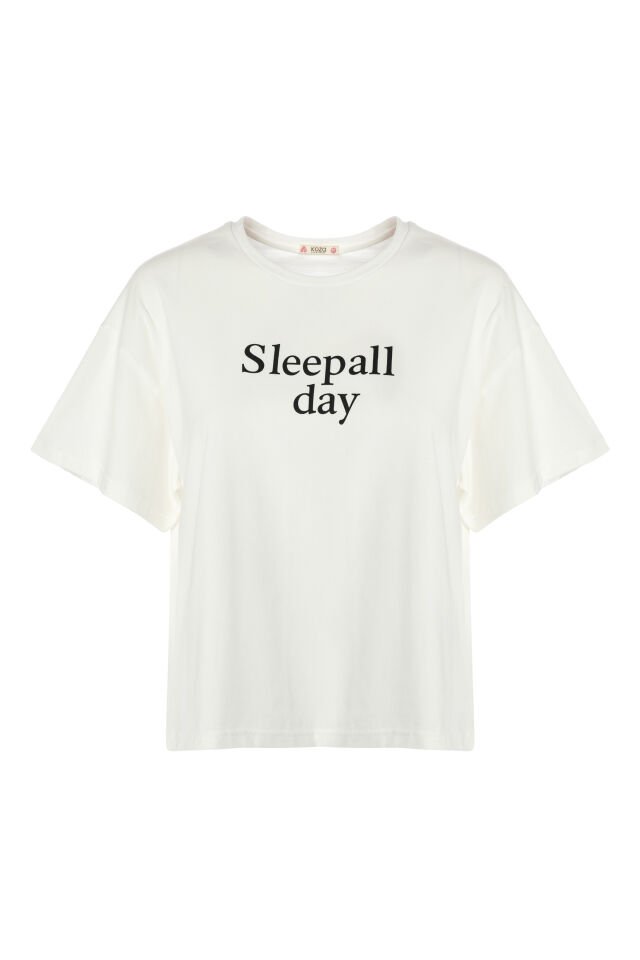 Kadın Pamuklu Kısa Kollu Siyah Çizgili Şortlu Pijama Takımı Siyah - Beyaz - L
