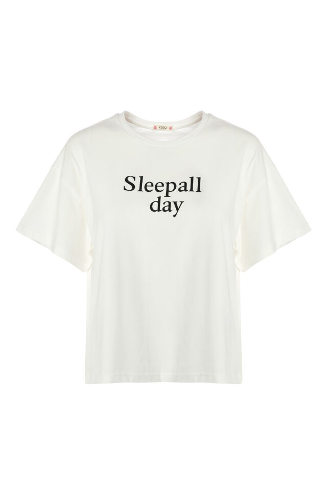 Kadın Pamuklu Kısa Kollu Siyah Çizgili Şortlu Pijama Takımı Siyah - Beyaz - XL