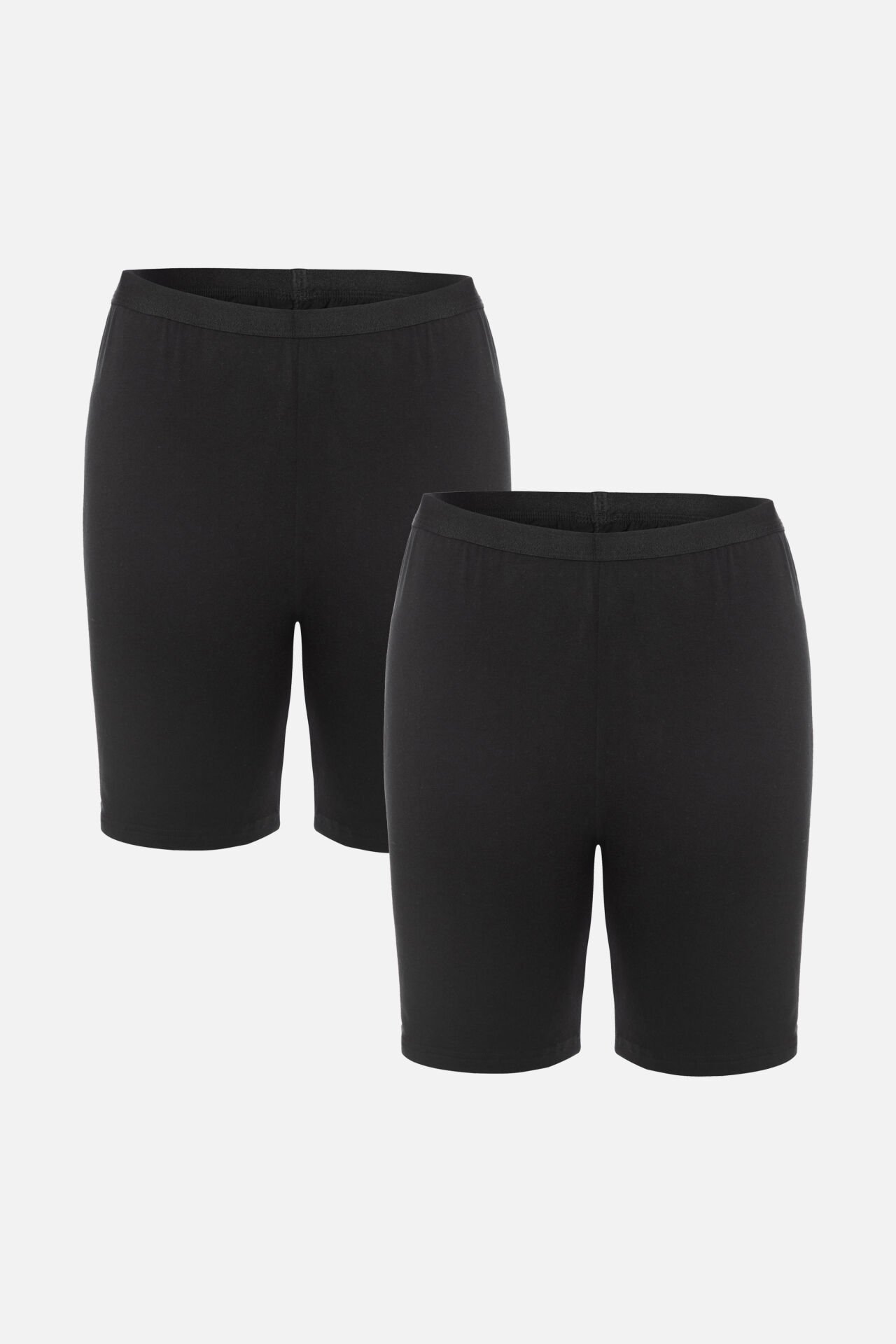 Kadın Viskon Yumuşak Tuşe İkili İçlik Tayt L/XL - Siyah