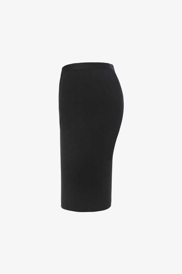 Kadın Viskon Yumuşak Tuşe İkili İçlik Tayt Siyah - 2XL