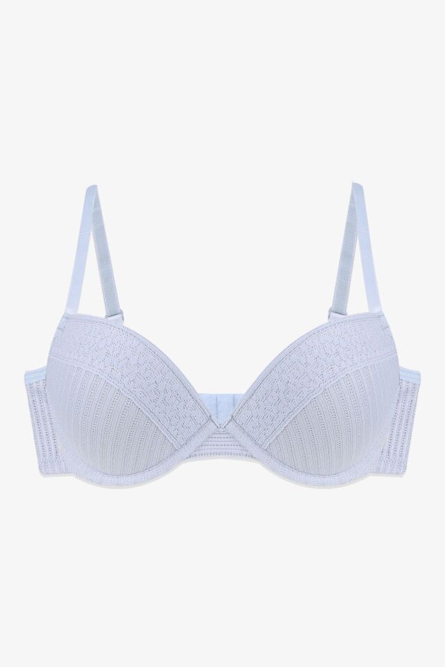 Kadın Ajur Kaşkorse Sütyen Bebe Mavi - 80B