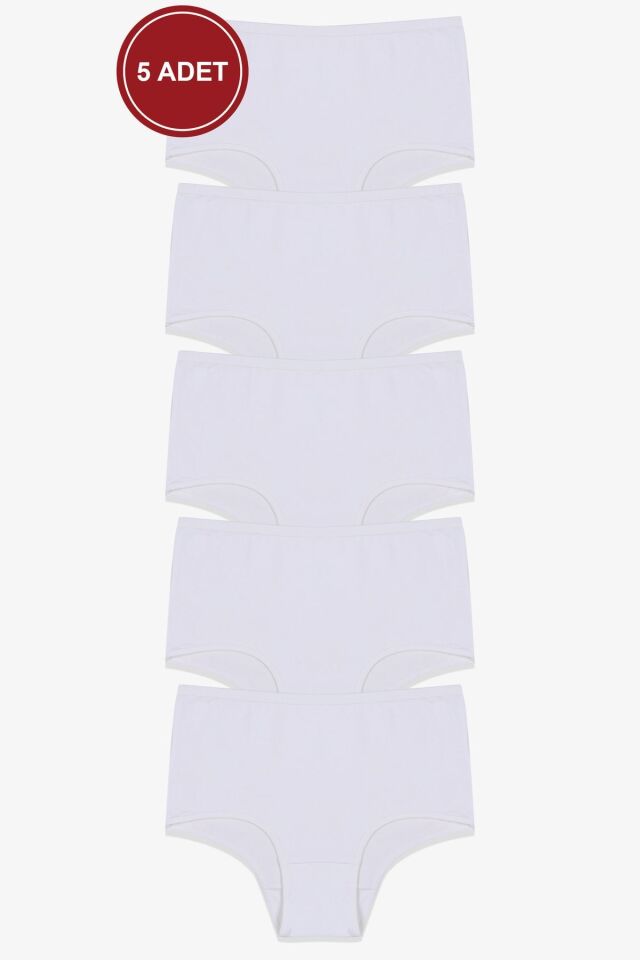 Kadın 5'li Likralı Ekstra Yüksek Bel Külot