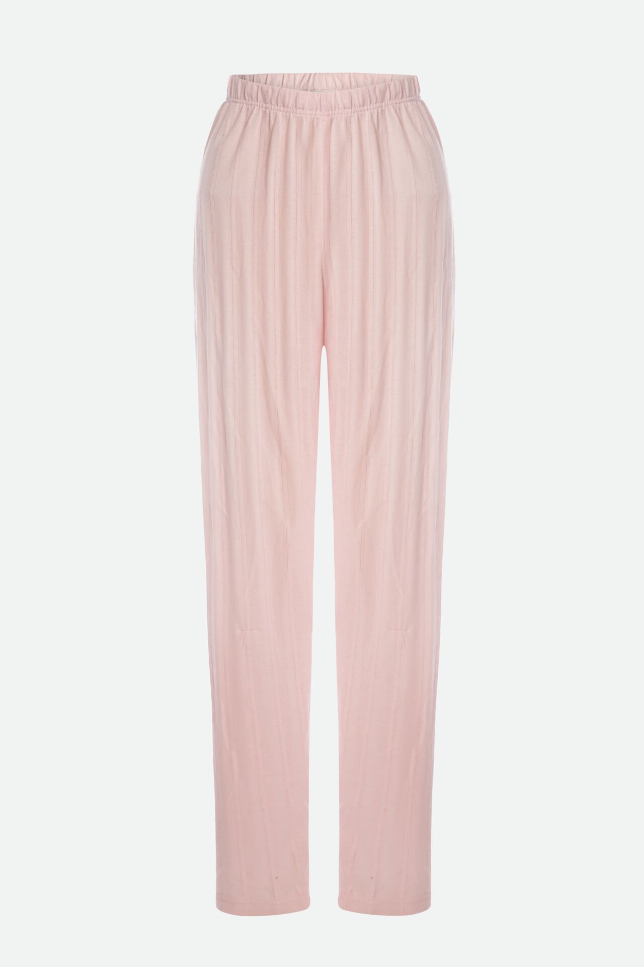 Kadın Pamuklu Pijama Tek Alt XL - Pudra