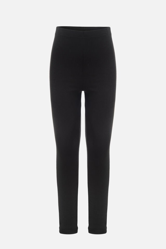 Kadın Kışlık Beyaz Pamuklu Termal Alt Siyah - 2XL