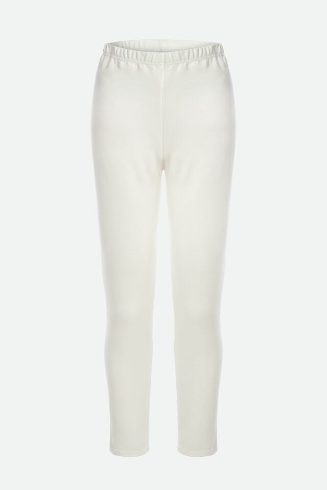 Kadın Kışlık Beyaz Pamuklu Termal Alt Beyaz - XL