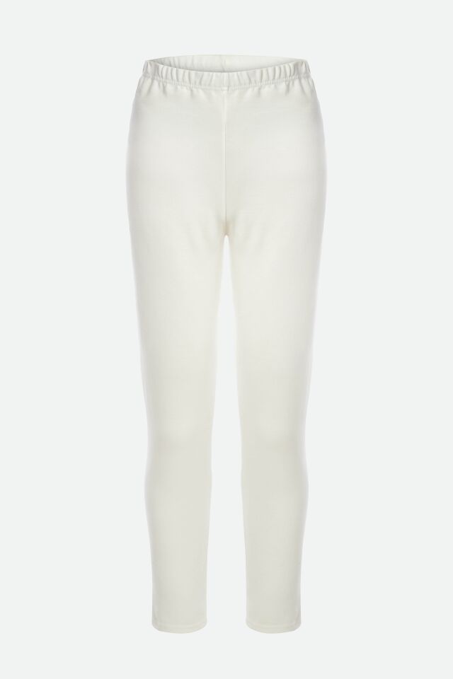 Kadın Kışlık Beyaz Pamuklu Termal Alt Beyaz - XL