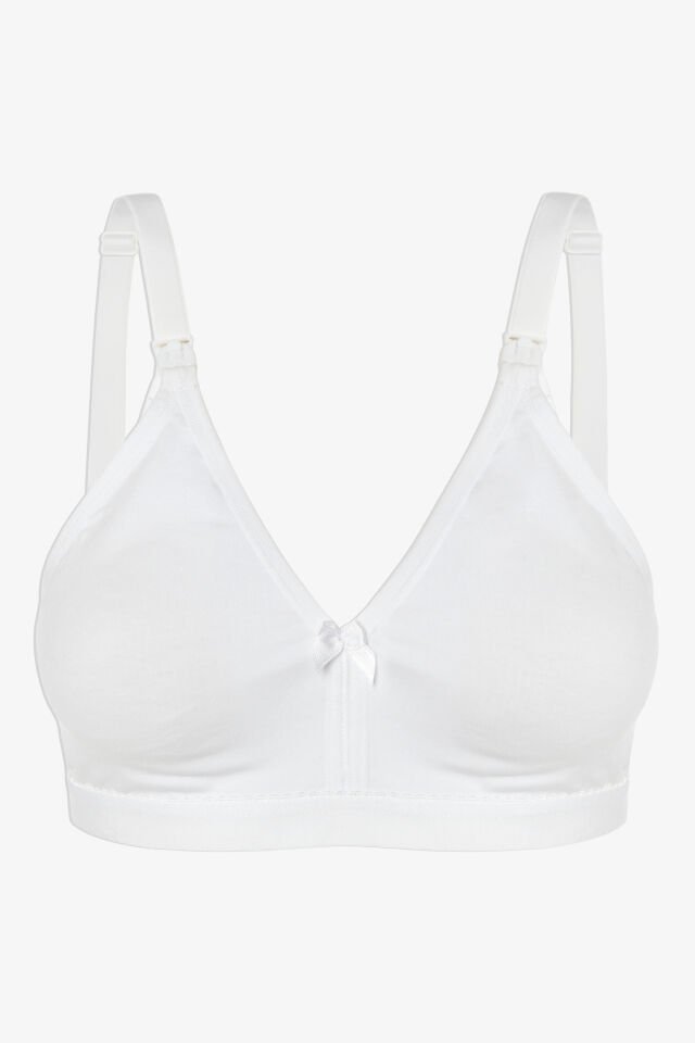 Kadın Pamuklu Emzirme Sütyeni 95 - Beyaz