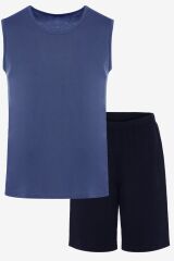 Erkek Pamuklu Kolsuz Curve Büyük Beden Şortlu