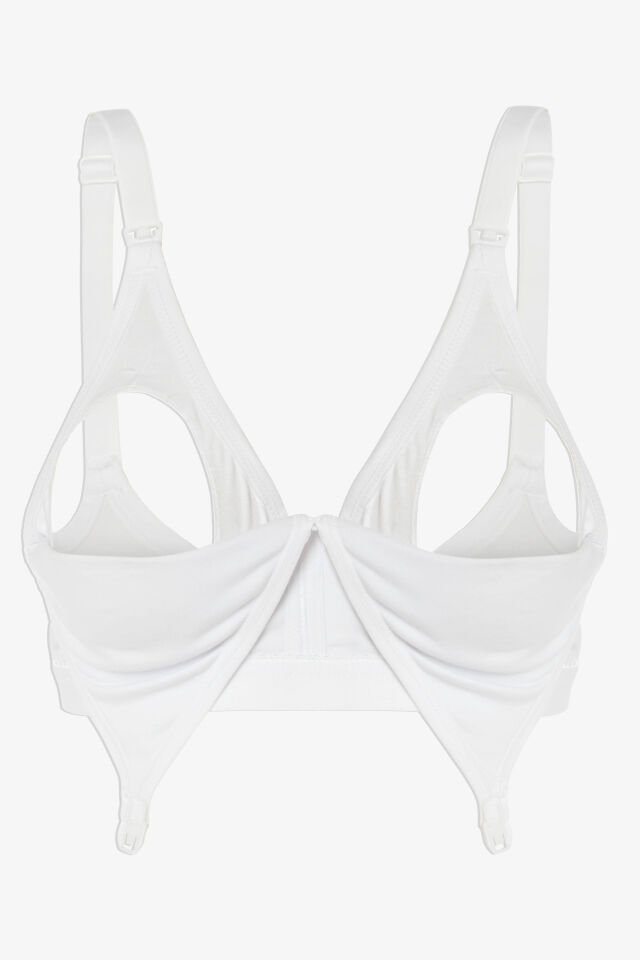 Kadın Pamuklu Emzirme Sütyeni 100 - Beyaz