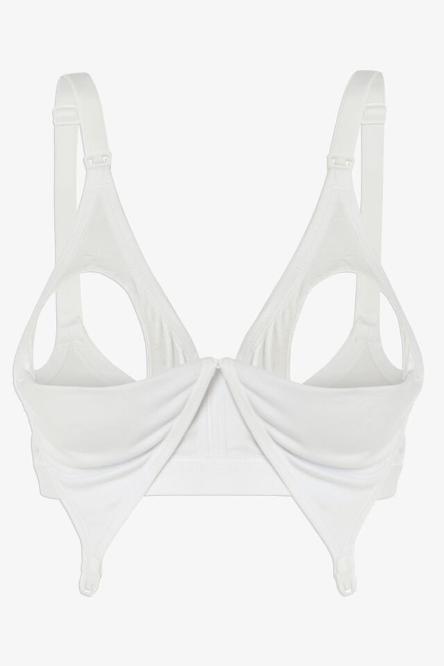 Kadın Pamuklu Emzirme Sütyeni 85 - Ekru