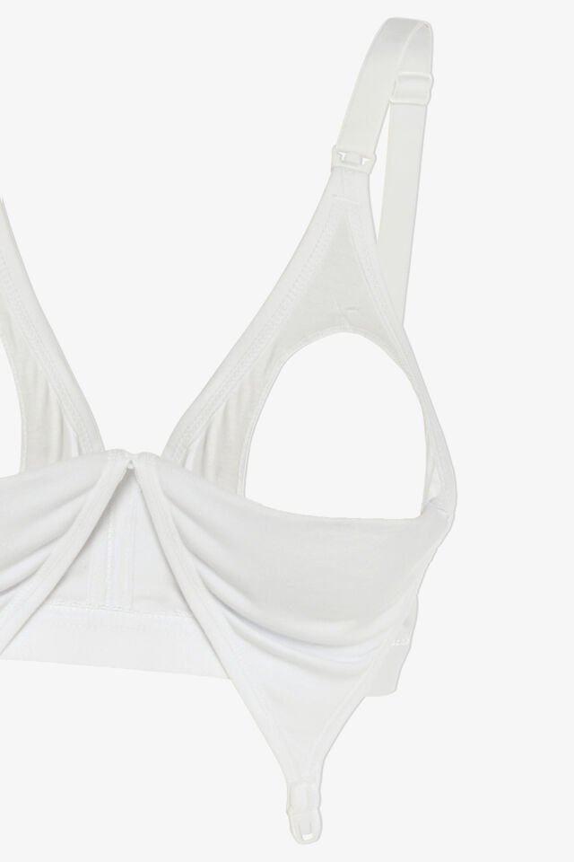 Kadın Pamuklu Emzirme Sütyeni 100 - Ekru