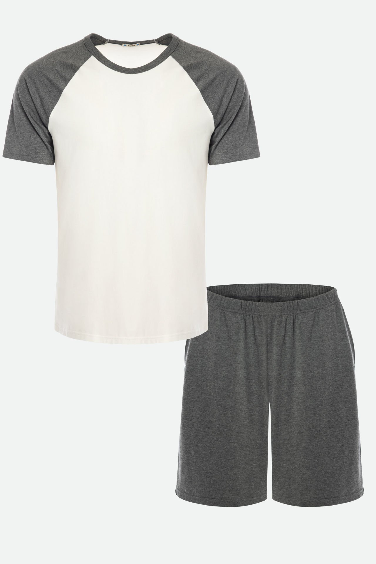 Erkek Pamuklu Cep Detaylı Reglan Kol Pijama Takımı