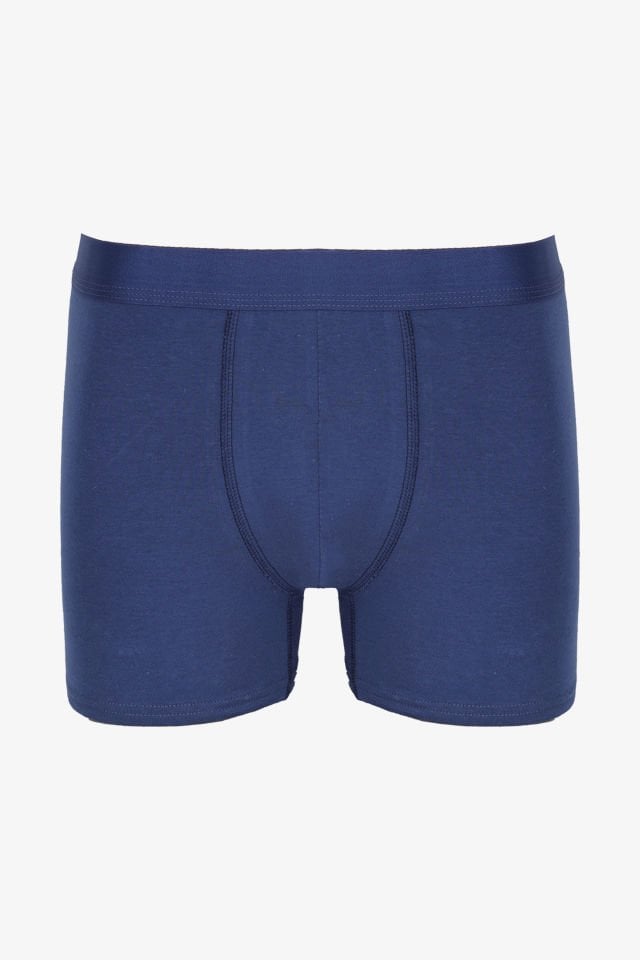 Erkek Tekli Pamuklu Boxer 2XL - Lacivert